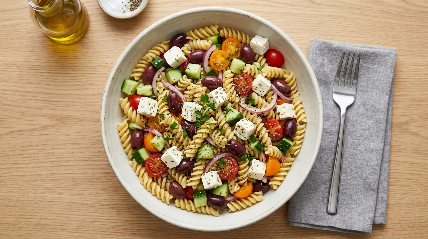 Greek Pasta Salad Recipe
