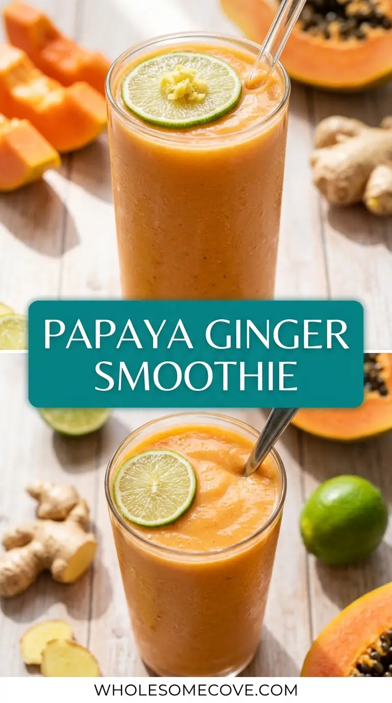 Papaya Ginger Smoothie Recipe