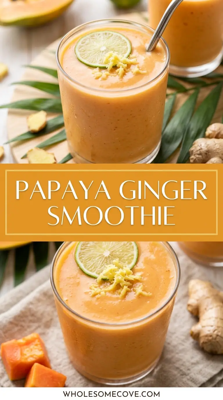 Papaya Ginger Smoothie Recipe