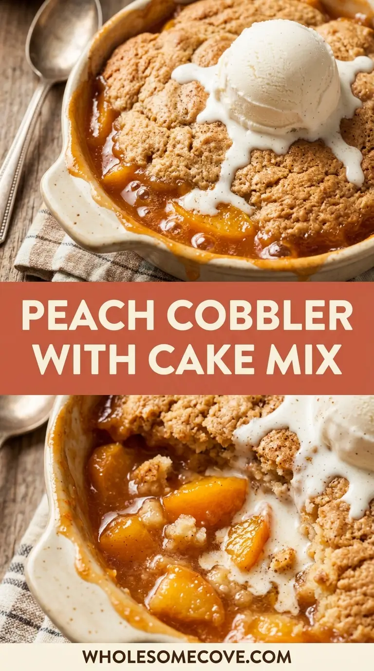 Peach Cobbler Recipe with Cake Mix
