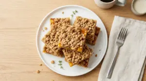 Peach Crumble Bars Recipe