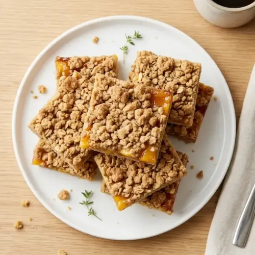 Peach Crumble Bars Recipe