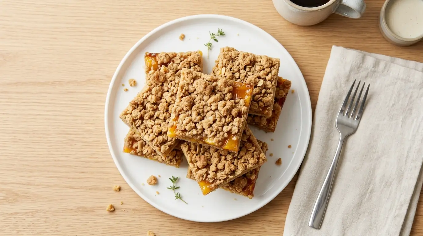 Peach Crumble Bars Recipe