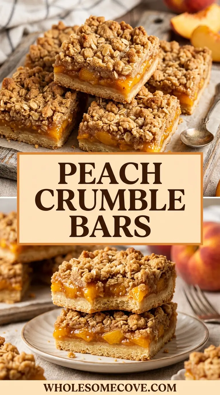 Peach Crumble Bars Recipe