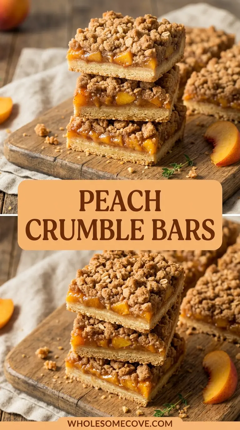 Peach Crumble Bars Recipe