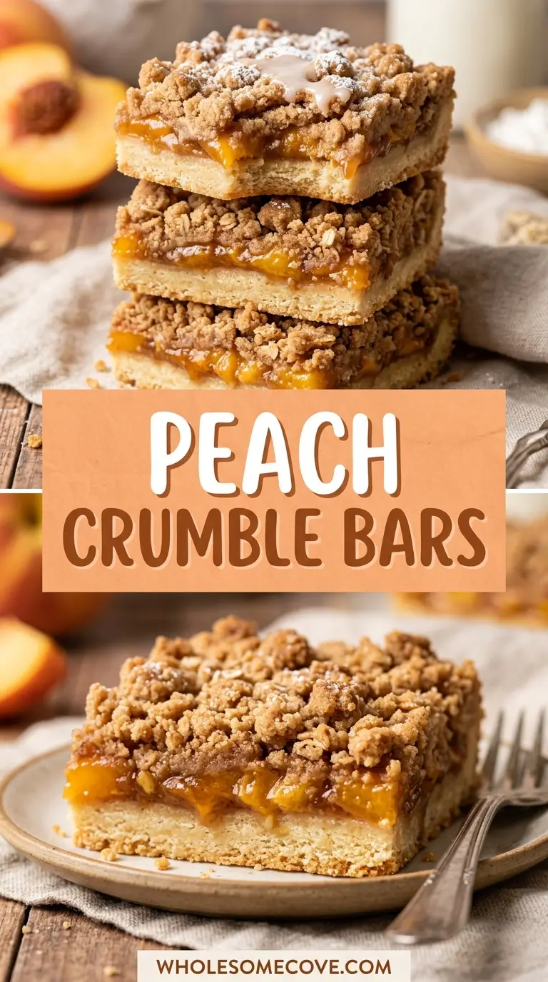 Peach Crumble Bars Recipe