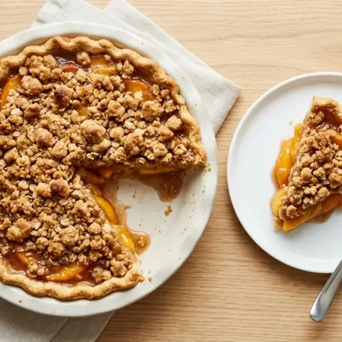 Peach Crumble Pie Recipe