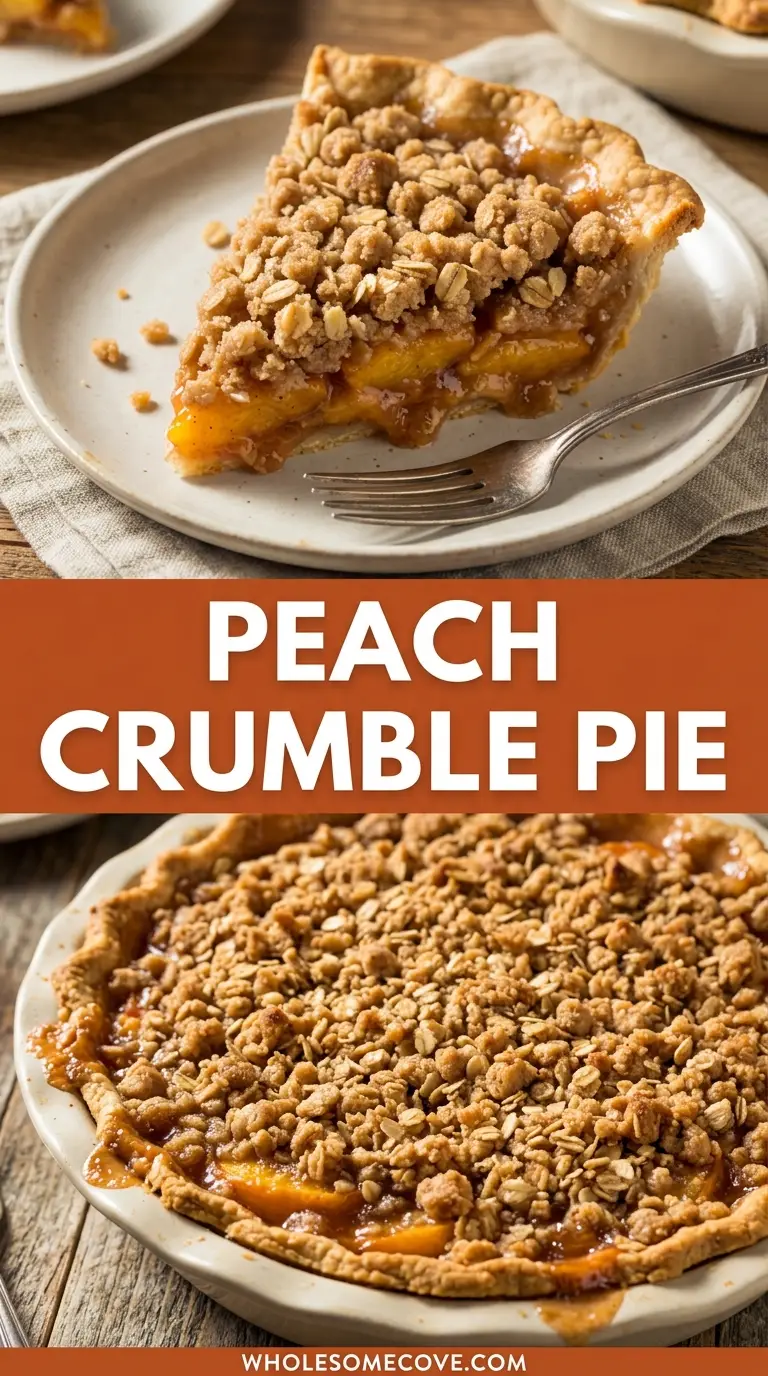 Peach Crumble Pie Recipe