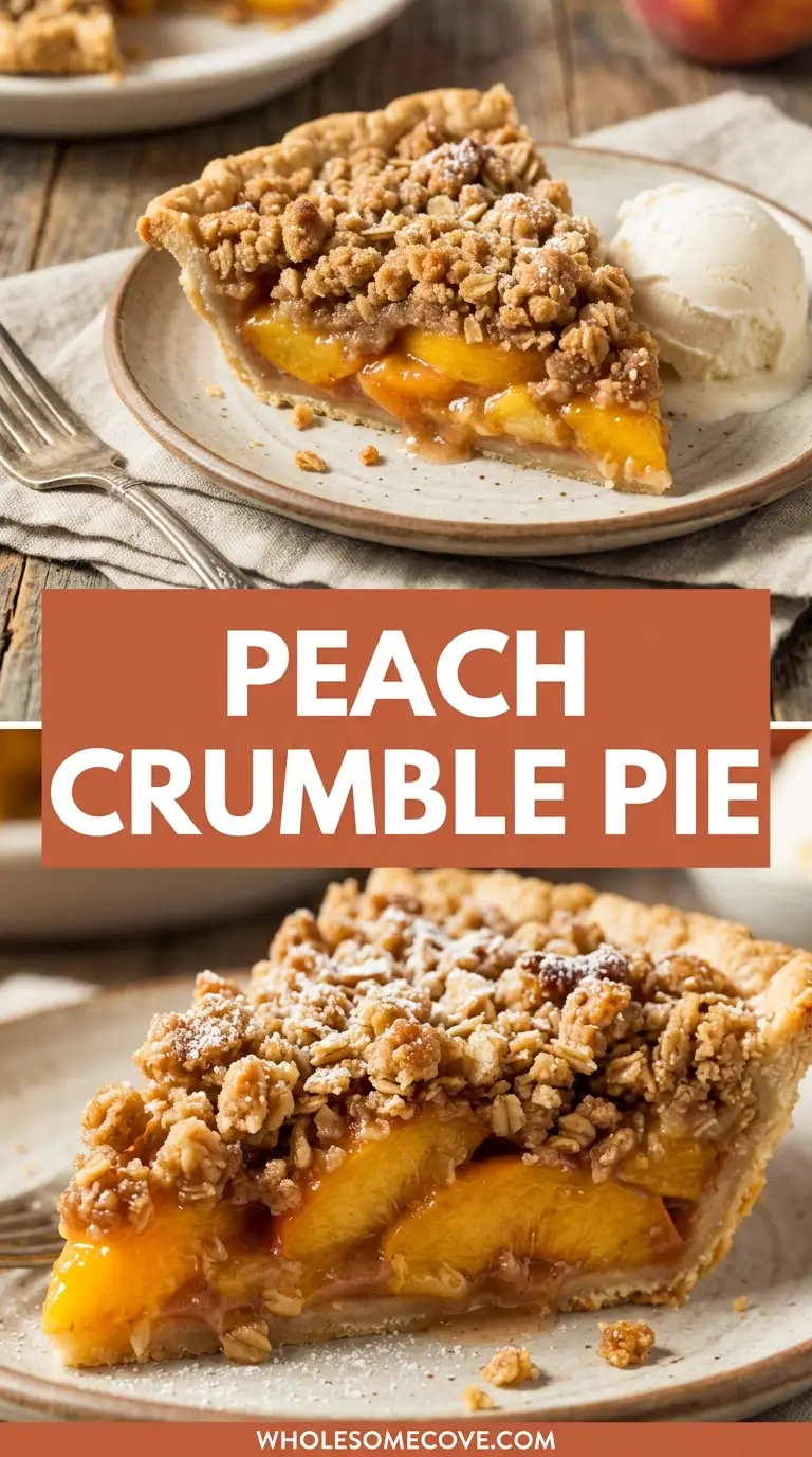 Peach Crumble Pie Recipe