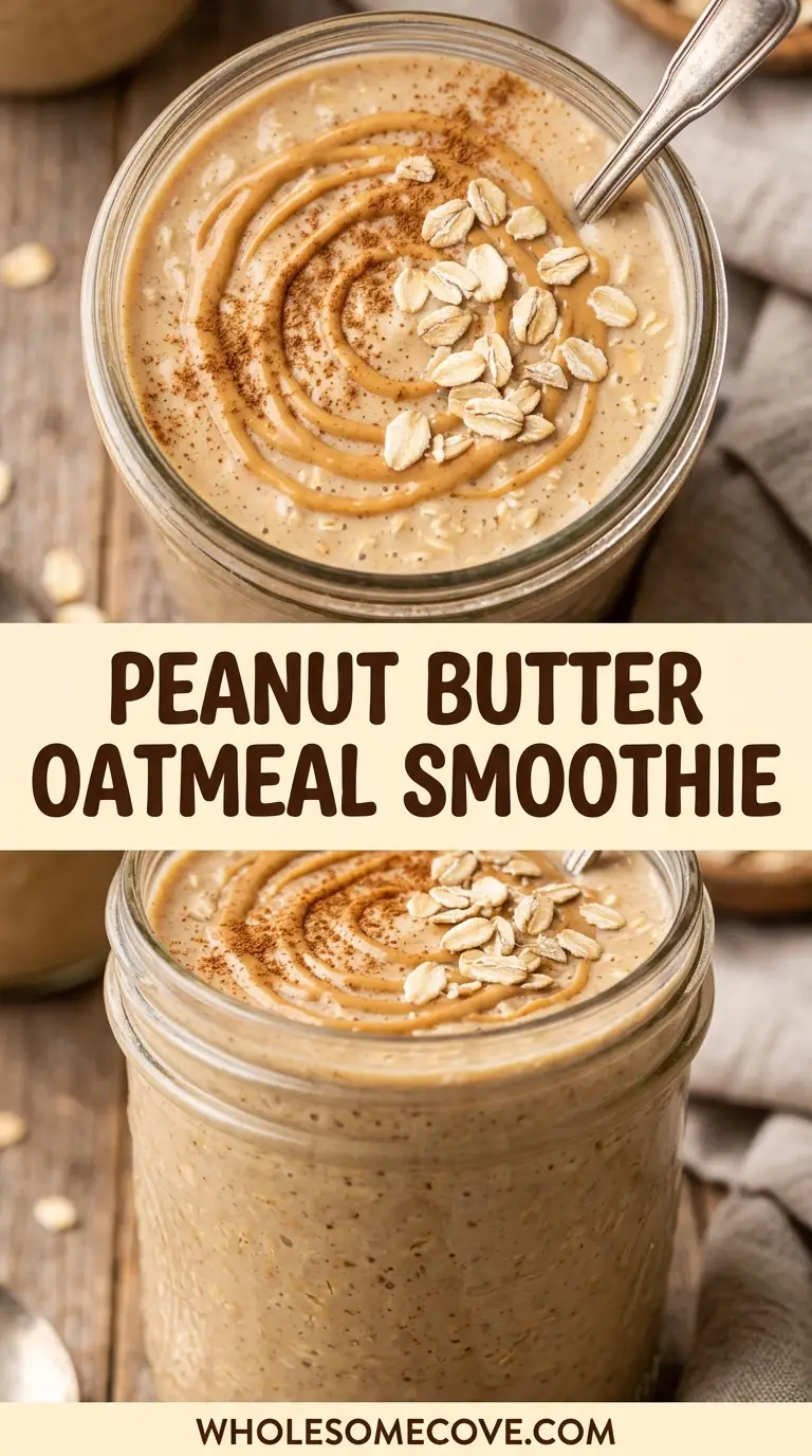 Peanut Butter Oatmeal Smoothie Recipe