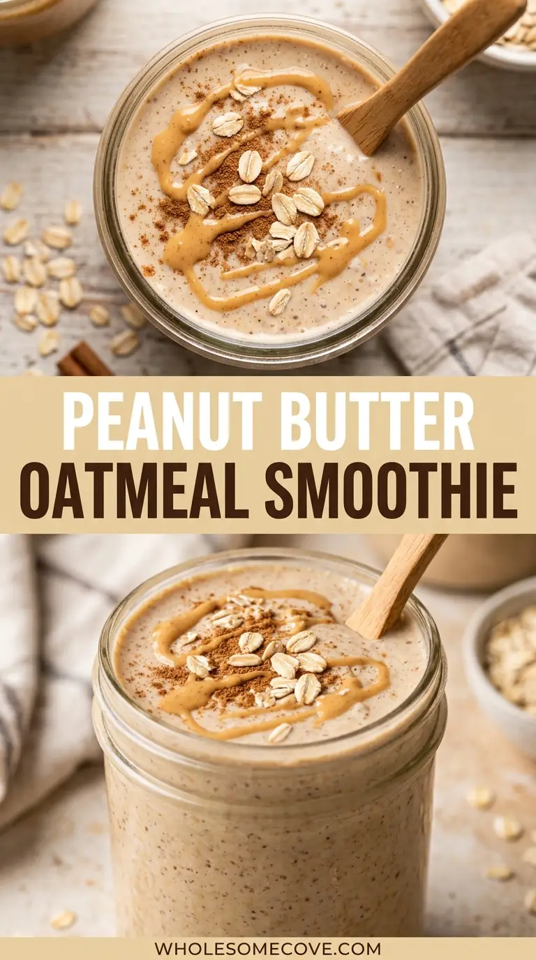 Peanut Butter Oatmeal Smoothie Recipe