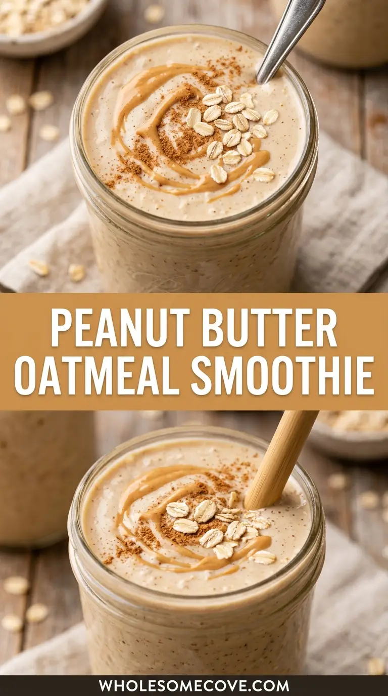 Peanut Butter Oatmeal Smoothie Recipe