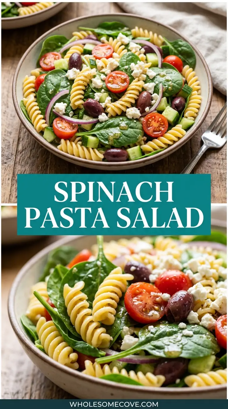 Spinach Pasta Salad Recipe