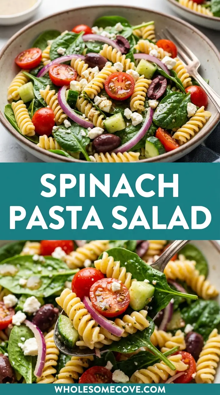 Spinach Pasta Salad Recipe