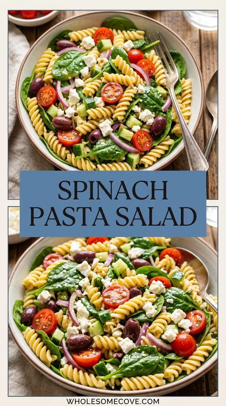 Spinach Pasta Salad Recipe