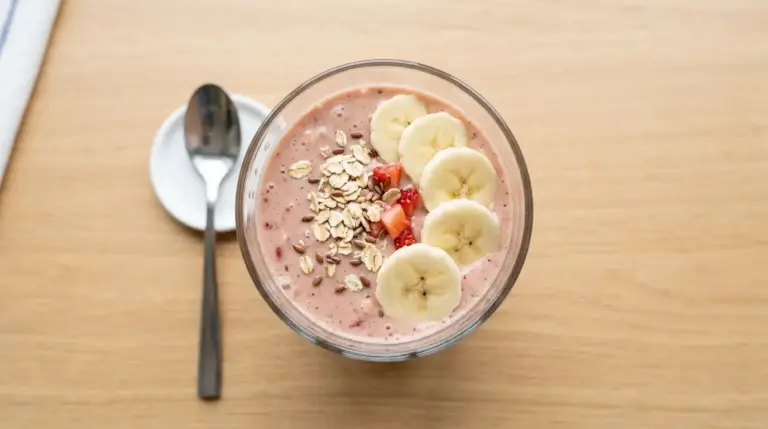Strawberry Banana Oatmeal Smoothie
