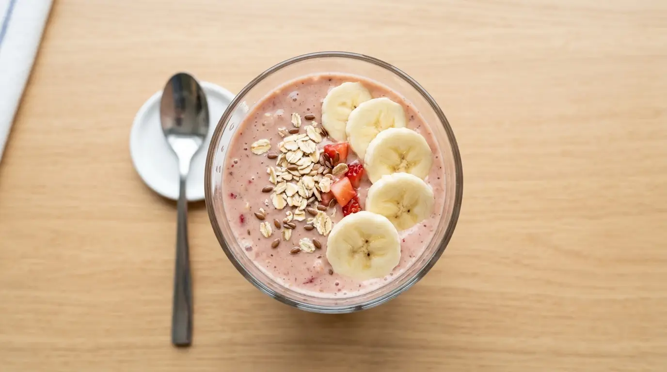 Strawberry Banana Oatmeal Smoothie