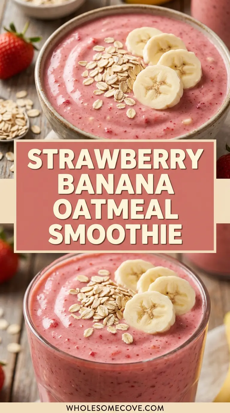 Strawberry Banana Oatmeal Smoothie