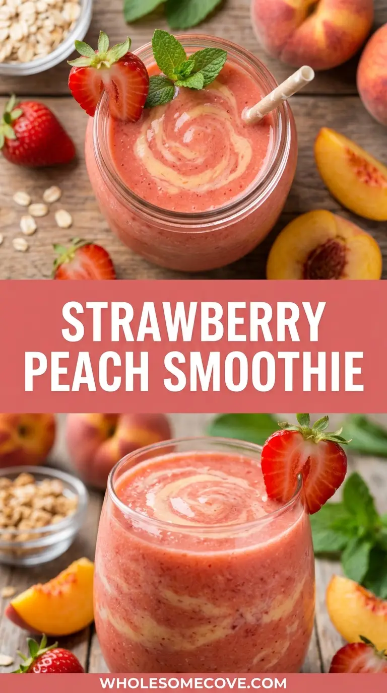 Strawberry Peach Smoothie Recipe