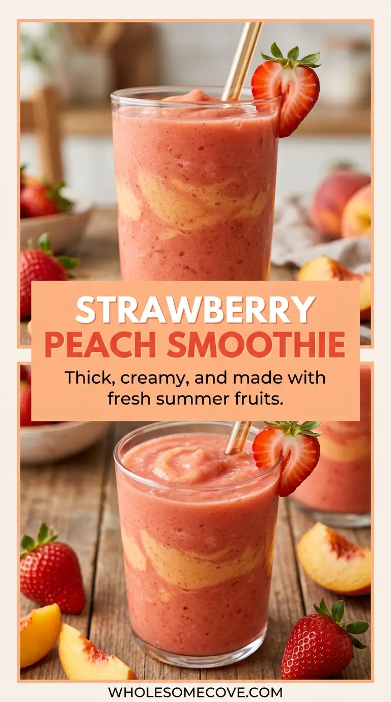Strawberry Peach Smoothie Recipe