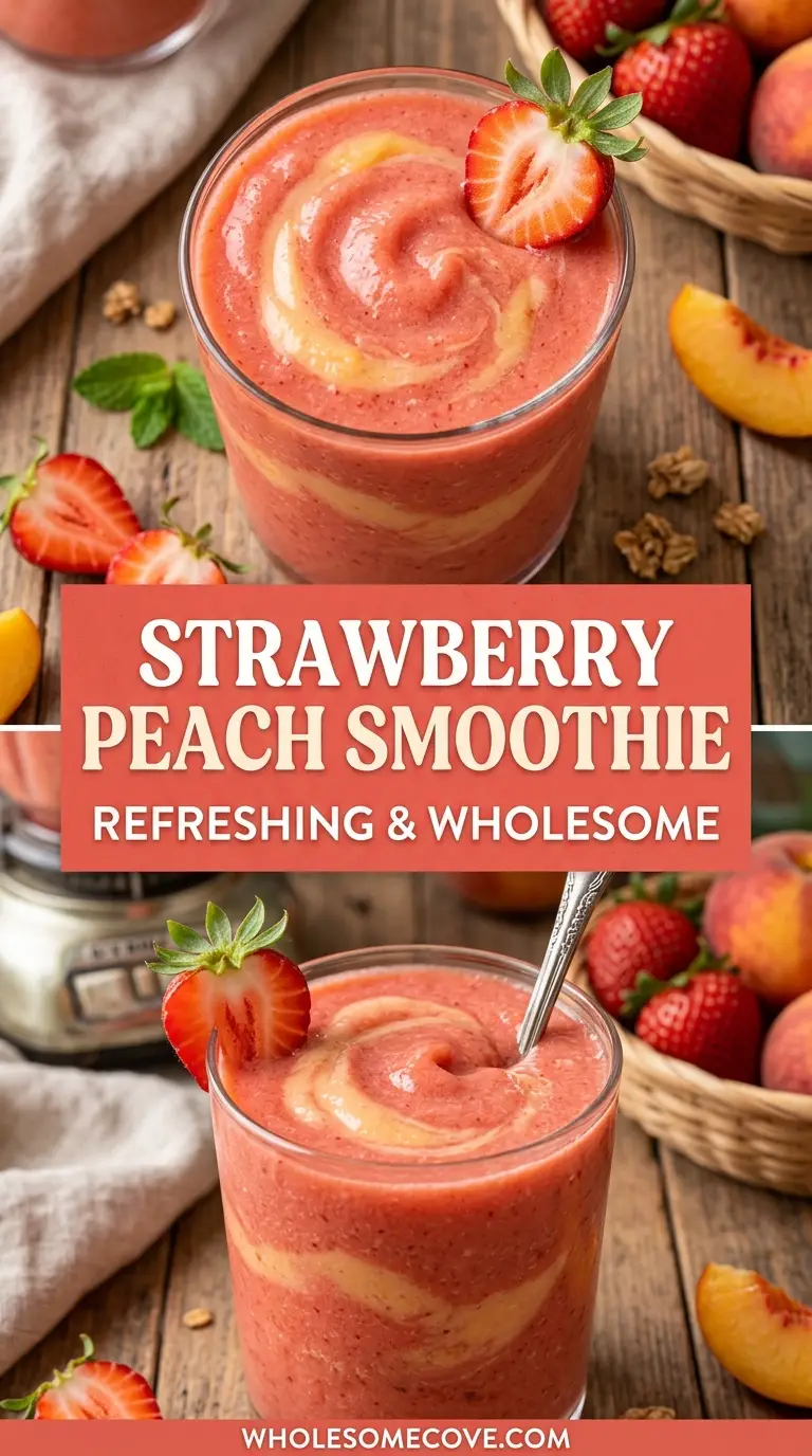 Strawberry Peach Smoothie Recipe