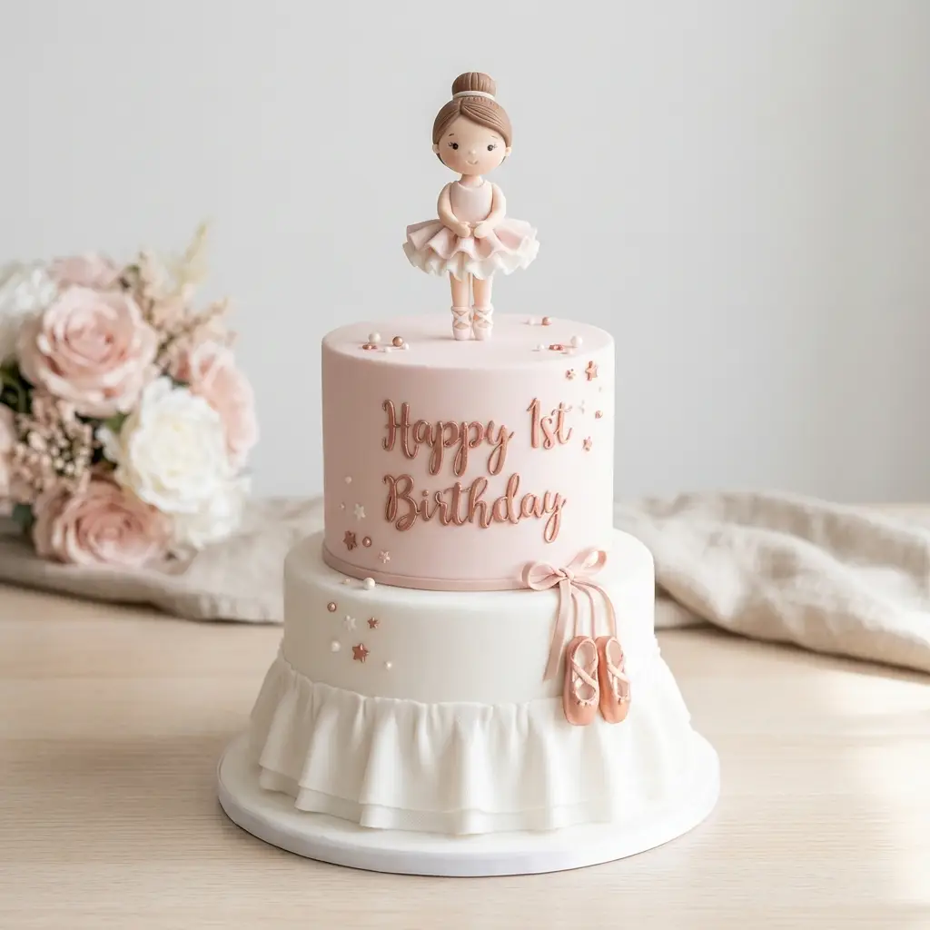 Little Ballerina Cake - Birthday Cake Ideas For 1 Year Old Girls