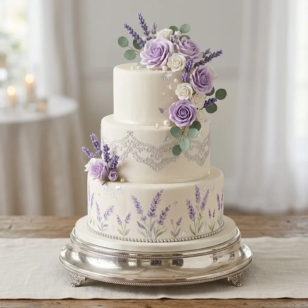 Painted Lavender Fields - Wedding Cake Ideas