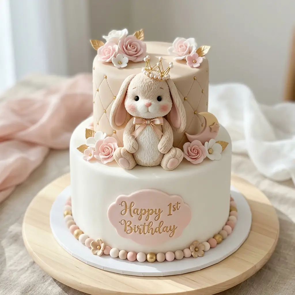 Princess Bunny Cake - Birthday Cake Ideas For 1 Year Old Girls