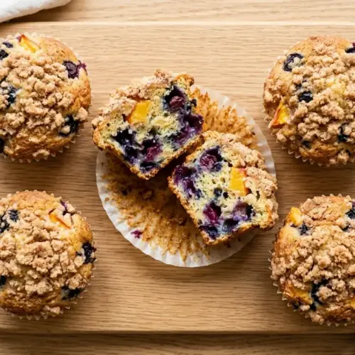 Blueberry Peach Muffins Recipe