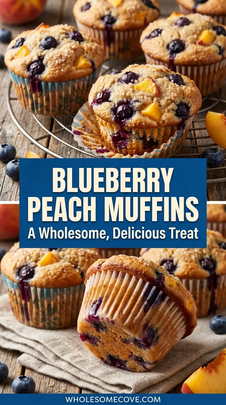 Blueberry Peach Muffins Recipe