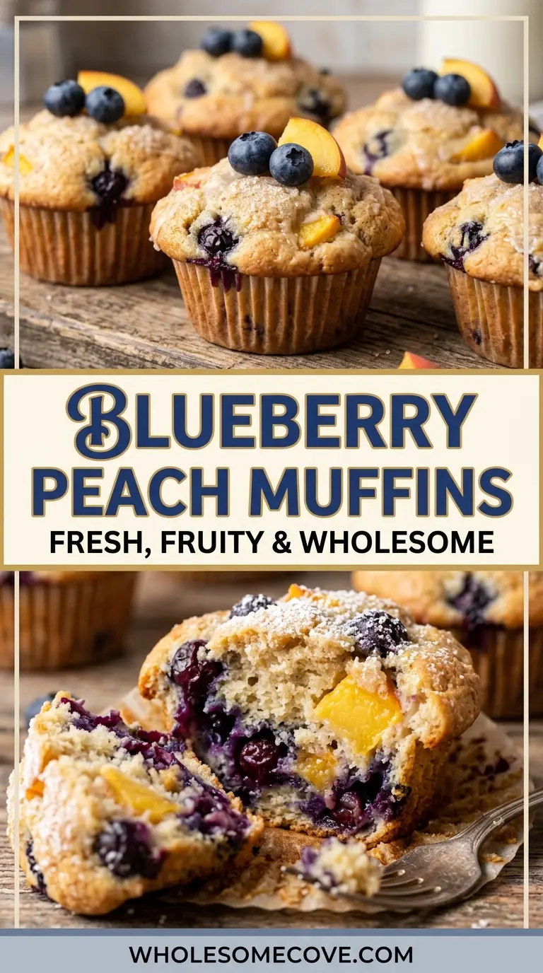 Blueberry Peach Muffins Recipe