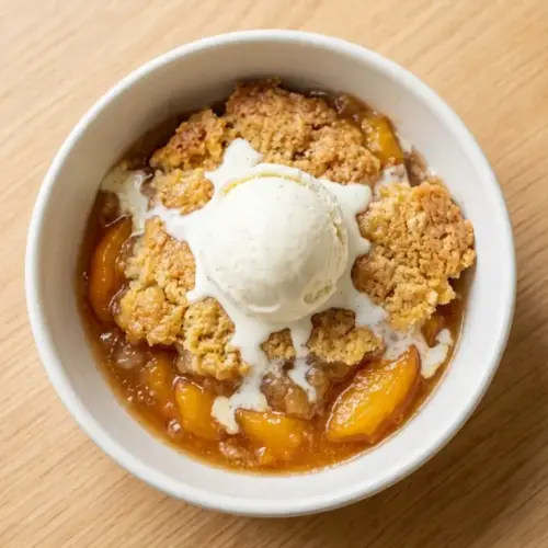 Crockpot Peach Dump Cake Recipe