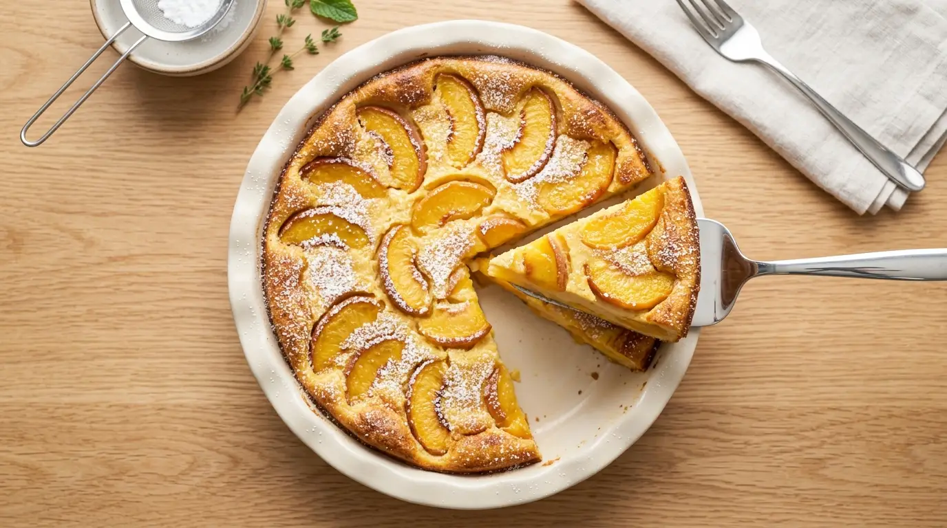 French Peach Clafoutis Recipe