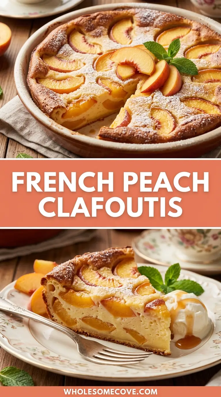 French Peach Clafoutis Recipe