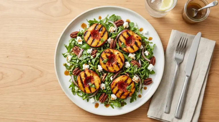 Grilled Peach Salad Recipe