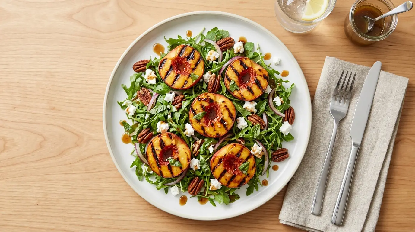 Grilled Peach Salad Recipe