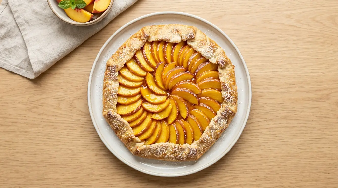 Italian Peach Crostata Recipe
