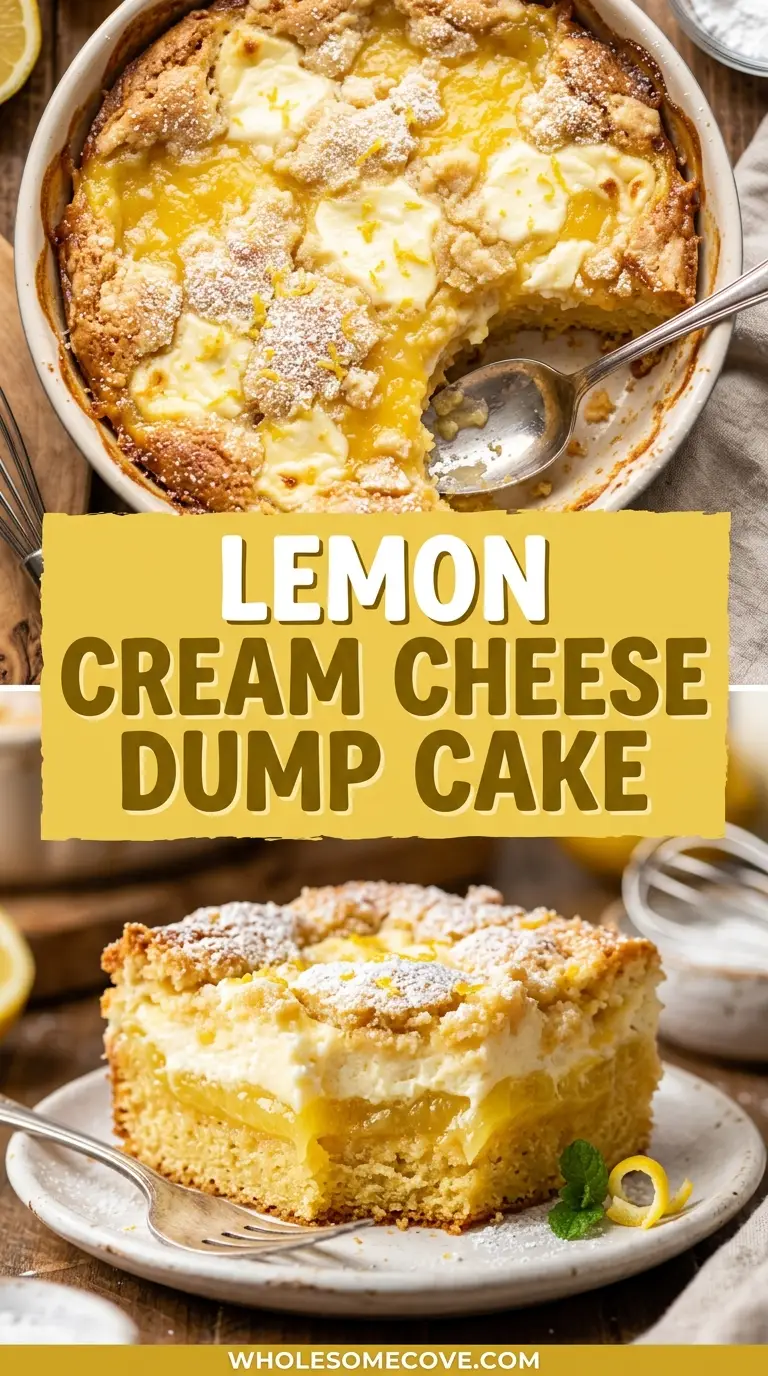 Lemon Cream Cheese Dump Cake Recipe
