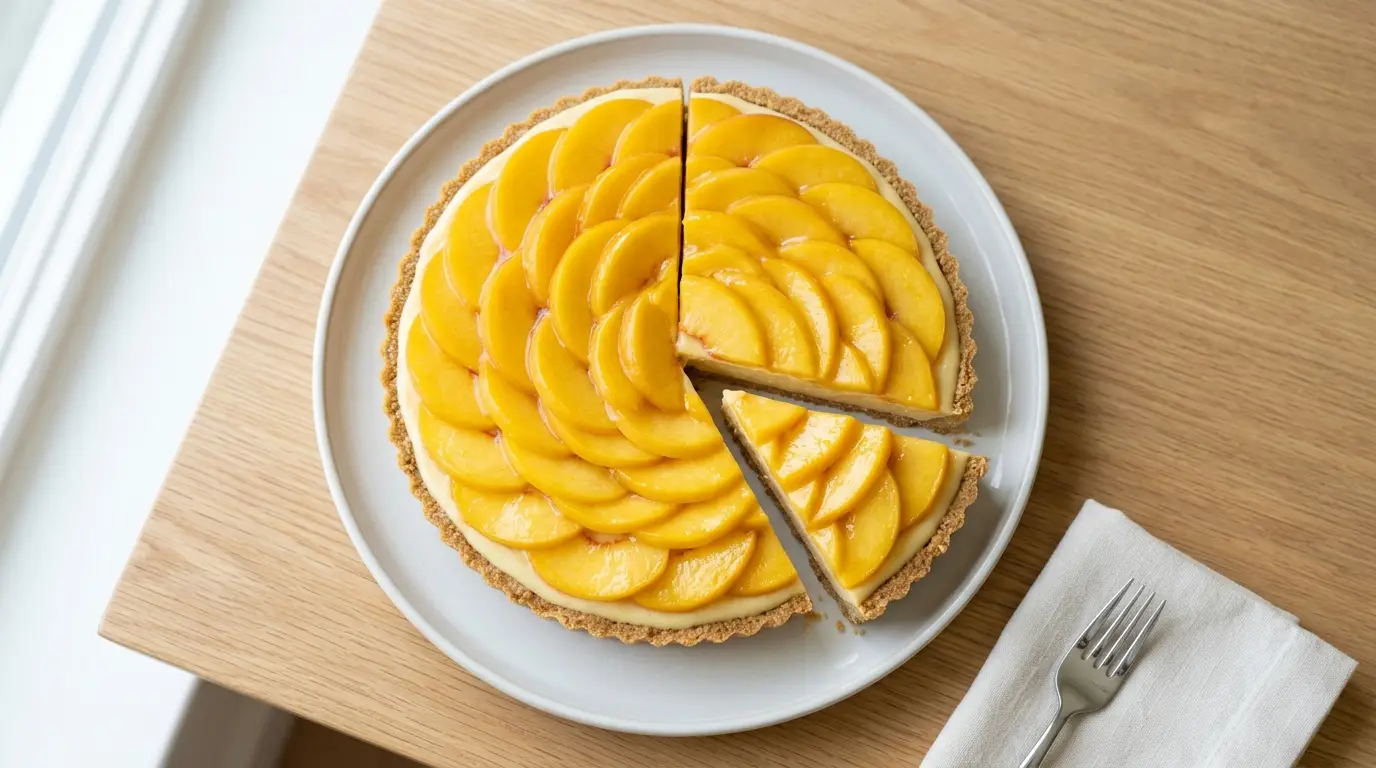 No-Bake Peach Tart Recipe
