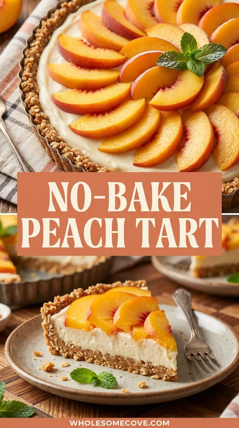 No-Bake Peach Tart Recipe