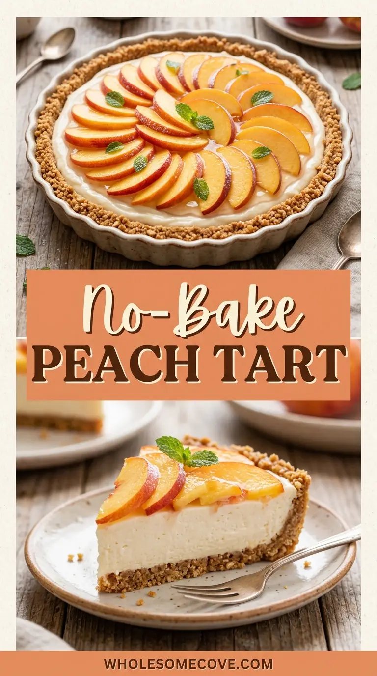 No-Bake Peach Tart Recipe