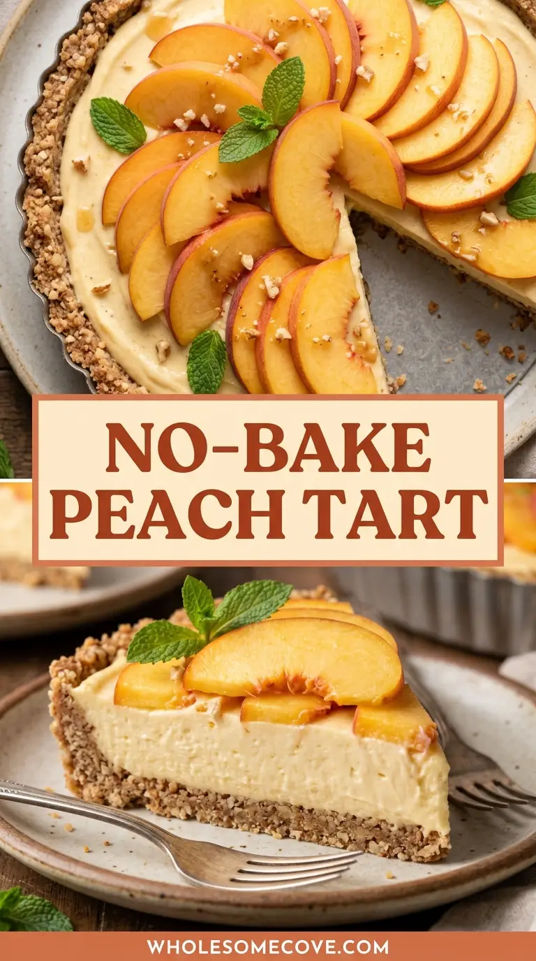No-Bake Peach Tart Recipe
