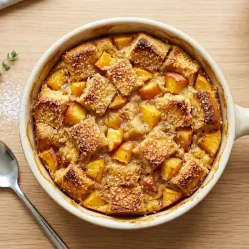 Peach Bread Pudding Recipe