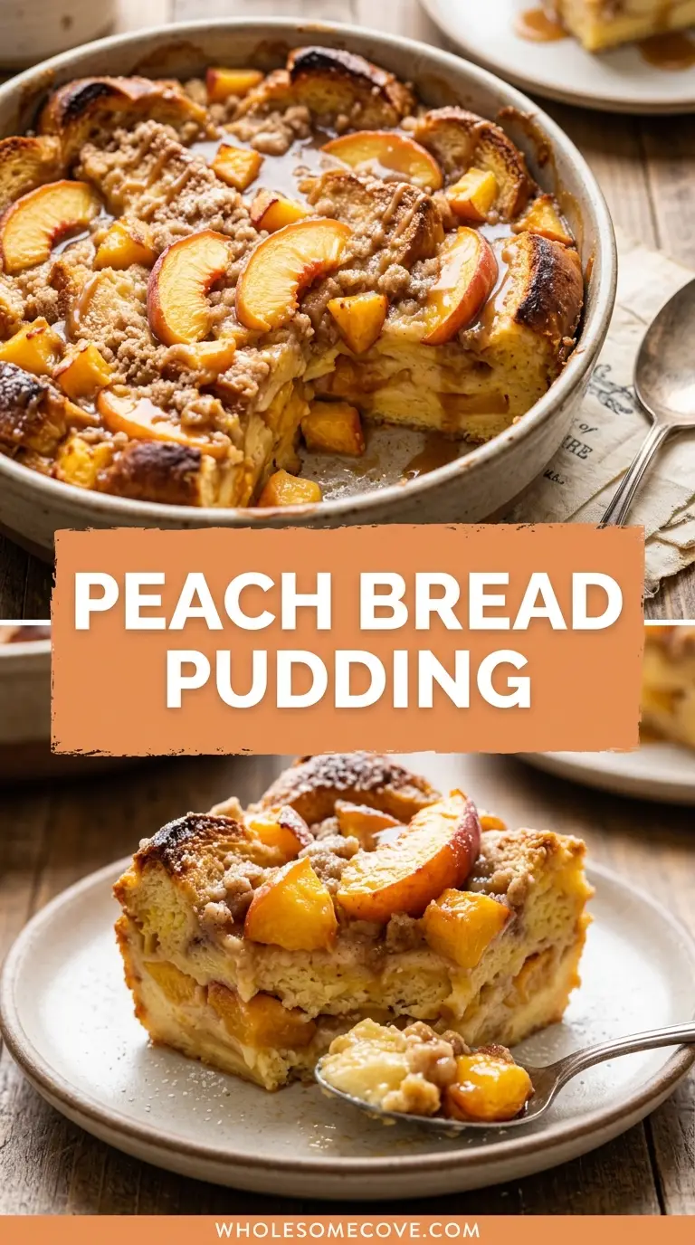 Peach Bread Pudding Recipe