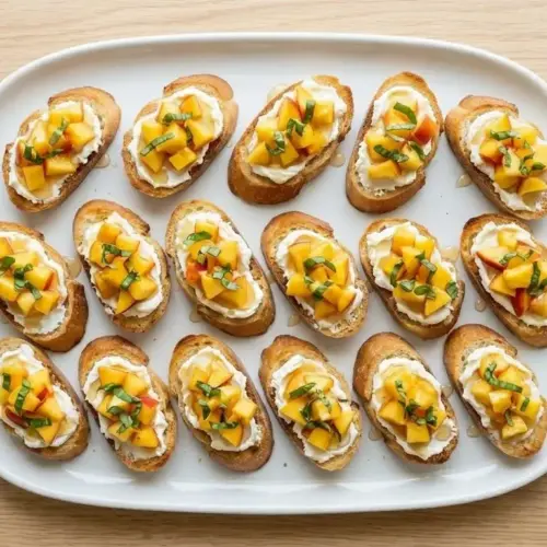 Peach Bruschetta Recipe