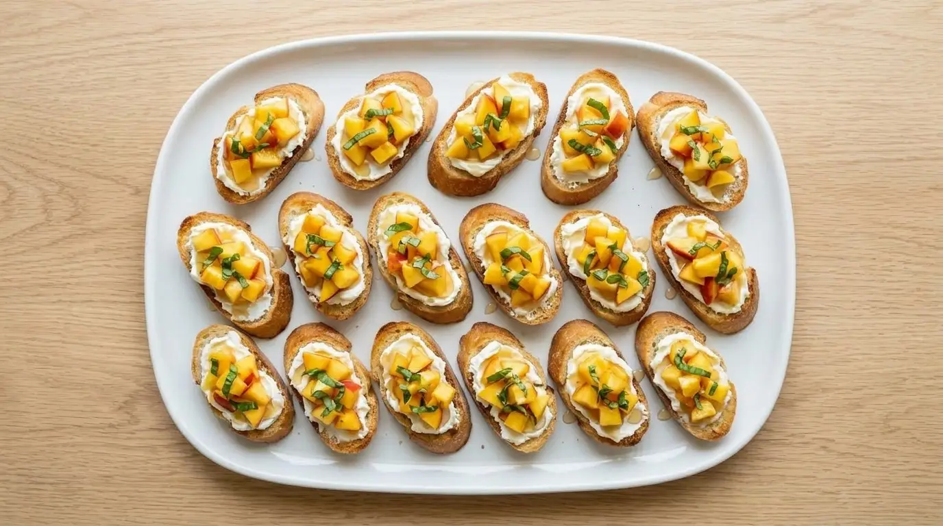 Peach Bruschetta Recipe