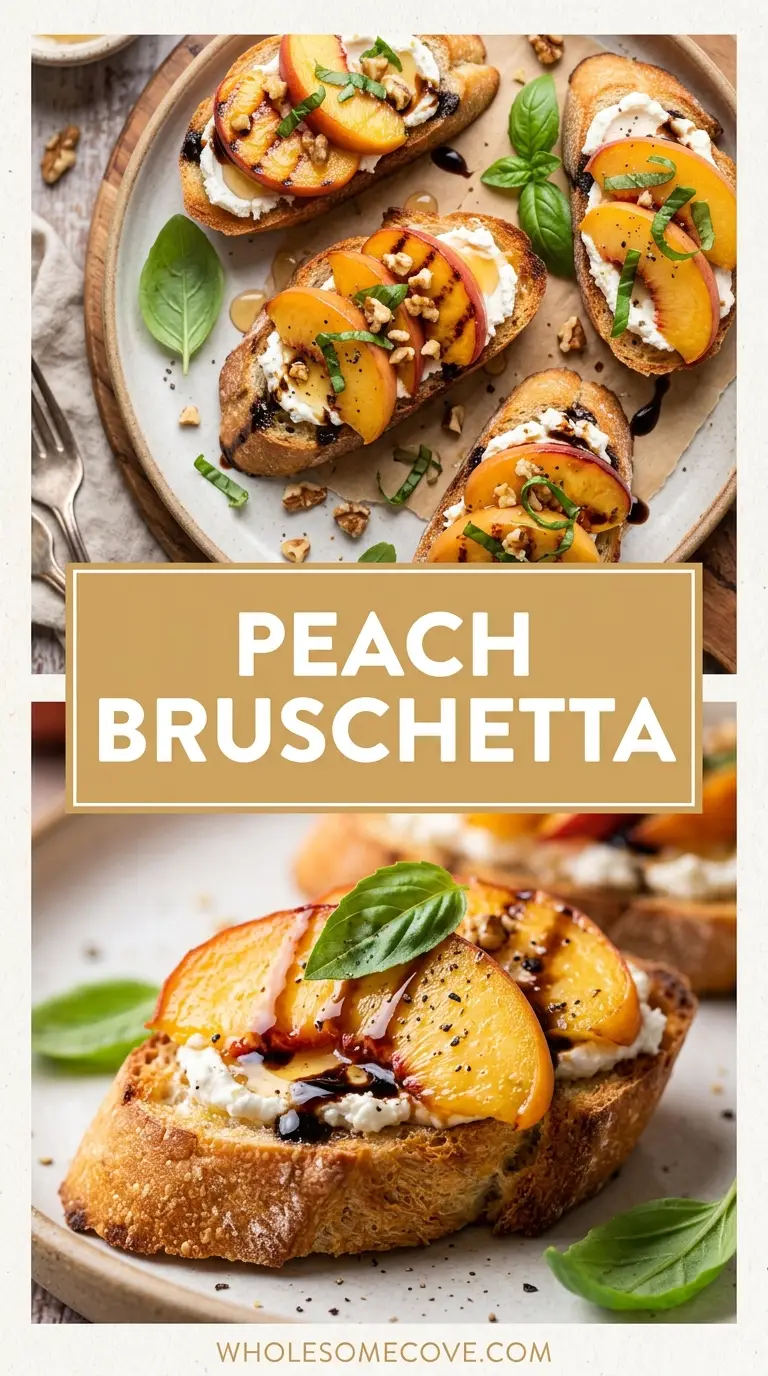 Peach Bruschetta Recipe