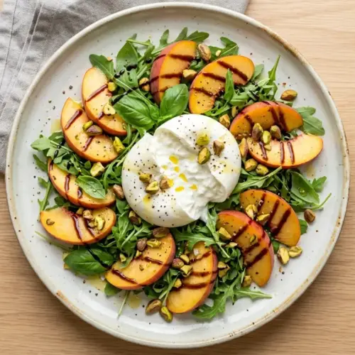 Peach Burrata Salad Recipe