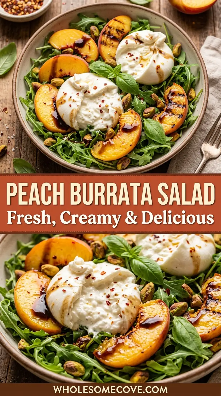 Peach Burrata Salad Recipe