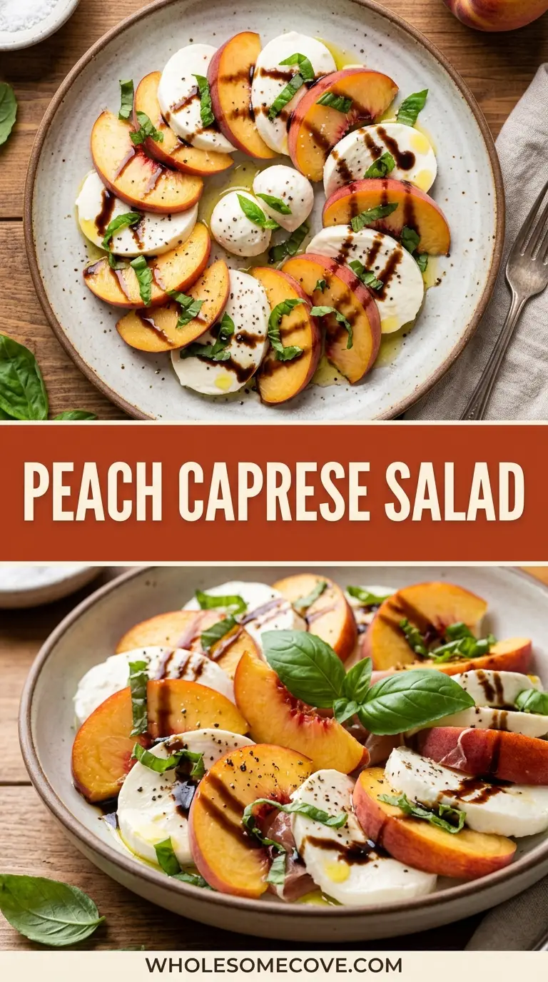 Peach Caprese Salad Recipe